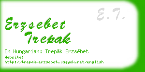 erzsebet trepak business card