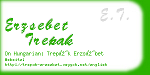 erzsebet trepak business card